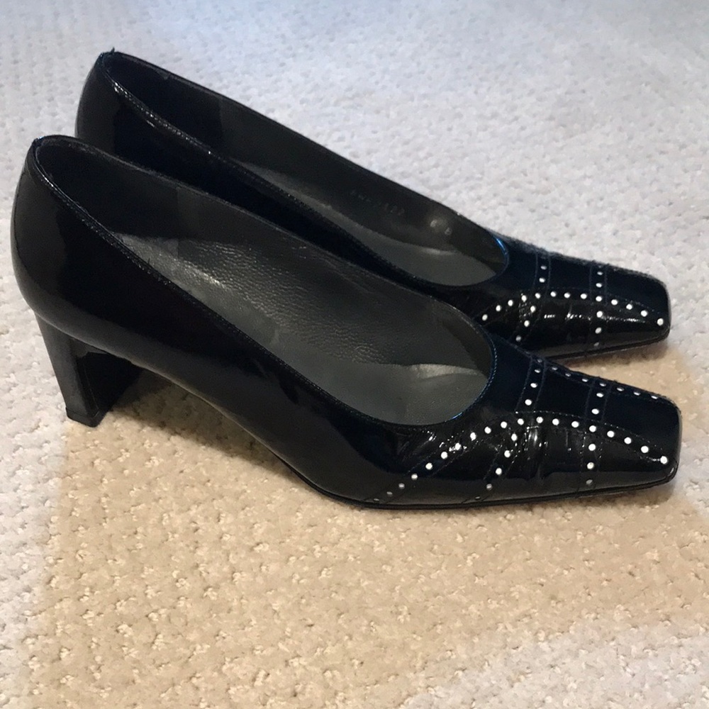 Stuart Weitzman Square Toe Heels Size 6 - image 1